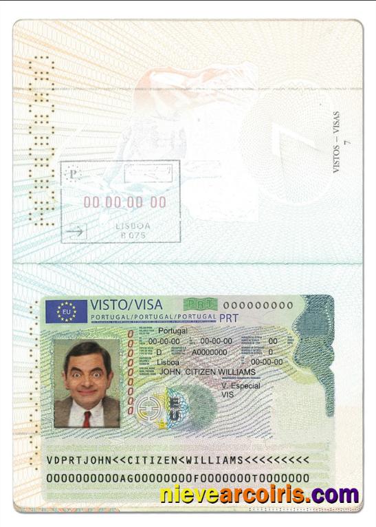 Portugal Visa card